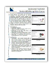 Improvised Explosive Device (IED) Recognition Course