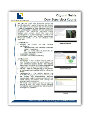 City and Guilds Door Supervisor Course