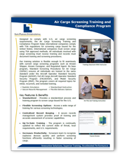 Air Cargo Screening Training and Compliance Program 180x240
